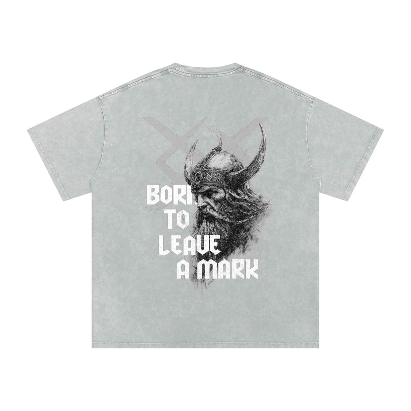 BORN TO LEAVE A MARK SNOW WASH OVERSIZED T
