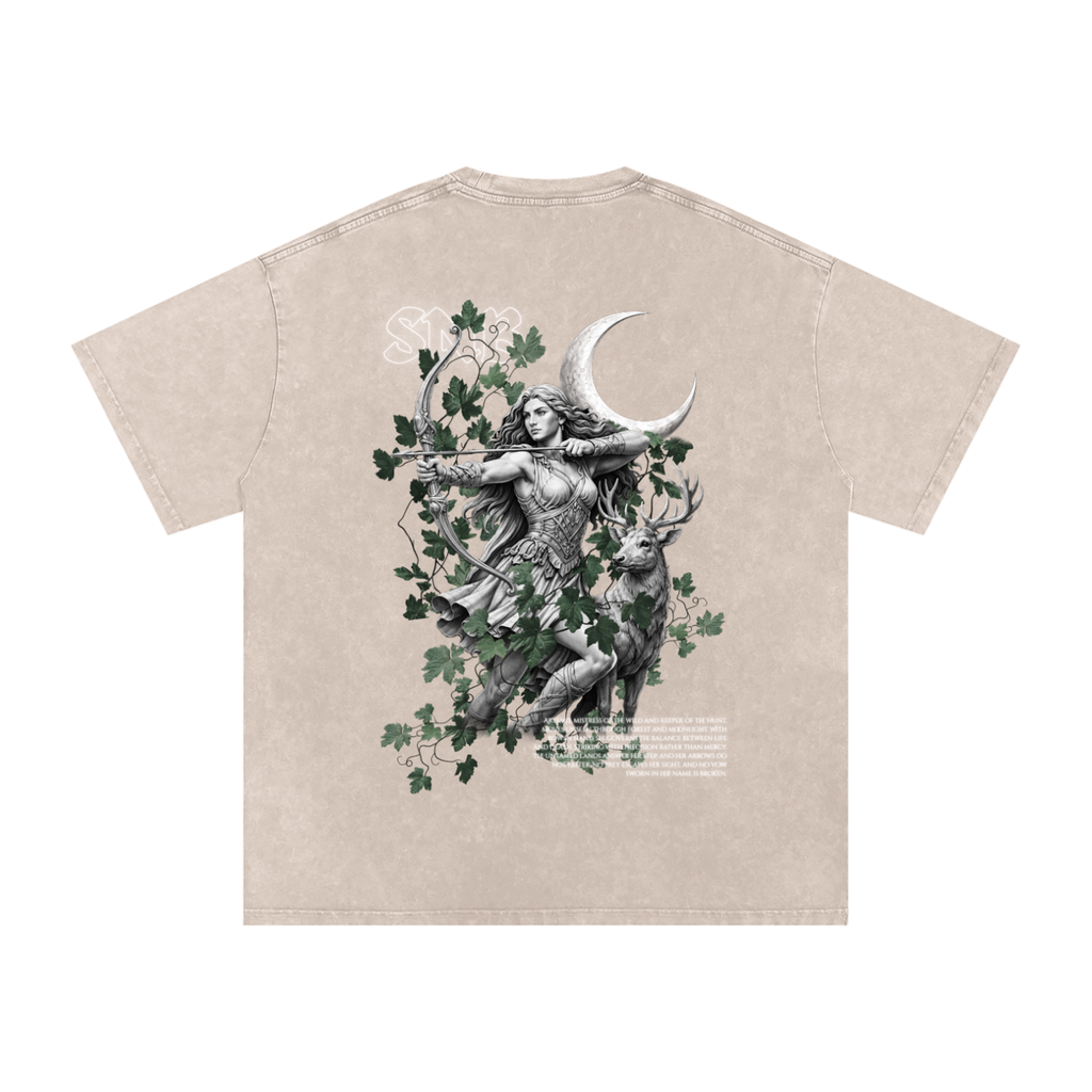 ARTEMIS SNOW WASH OVERSIZED T