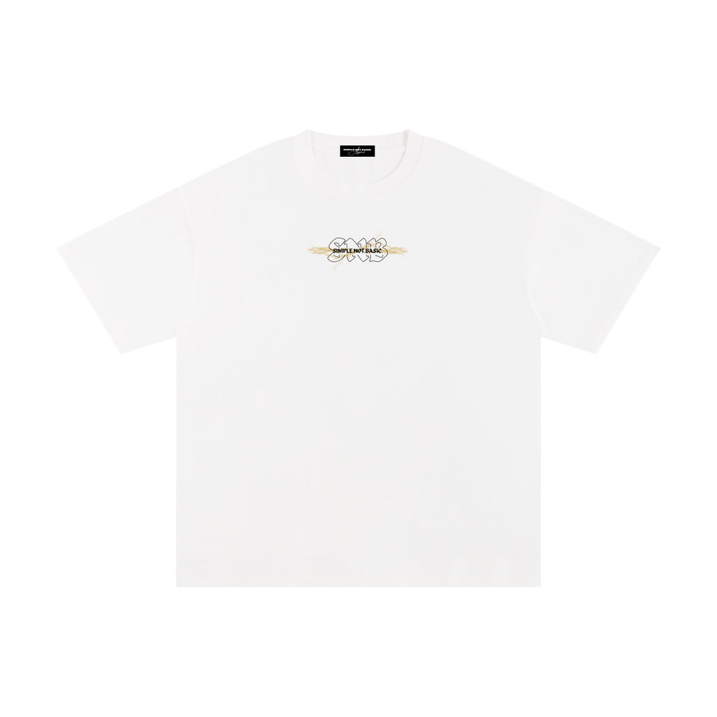 ZEUS SOLID OVERSIZED T WHITE
