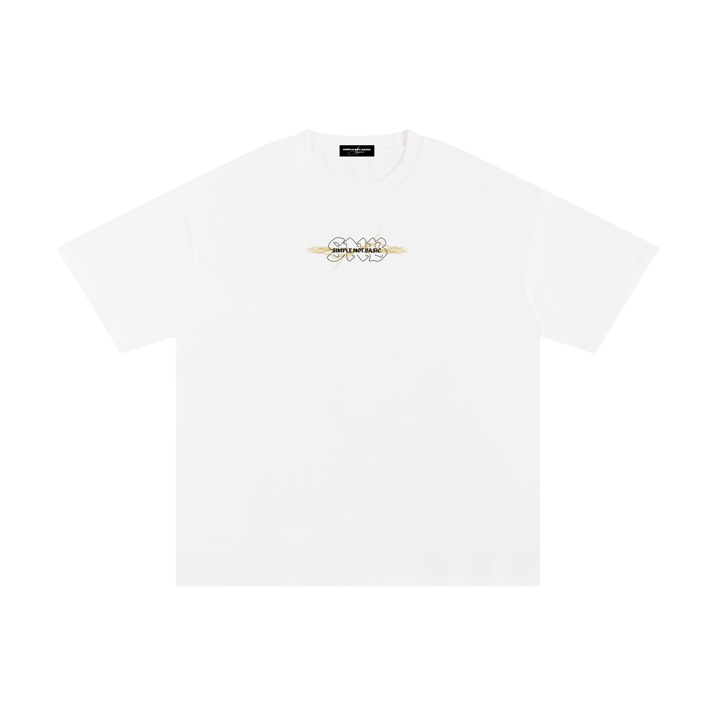 ZEUS SOLID OVERSIZED T WHITE