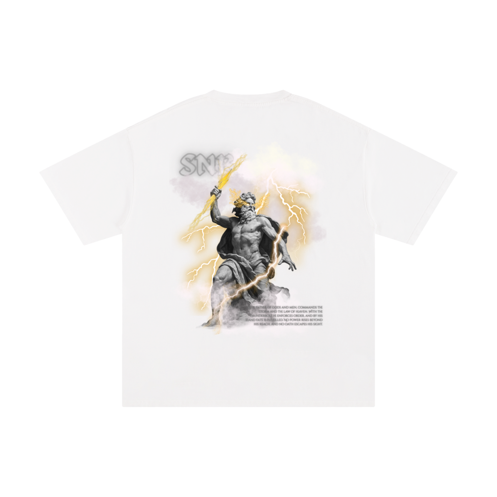 ZEUS SOLID OVERSIZED T WHITE