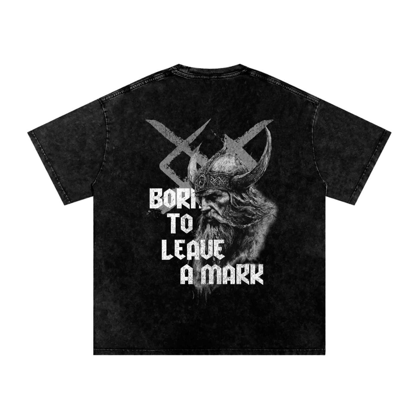 BORN TO LEAVE A MARK SNOW WASH OVERSIZED T