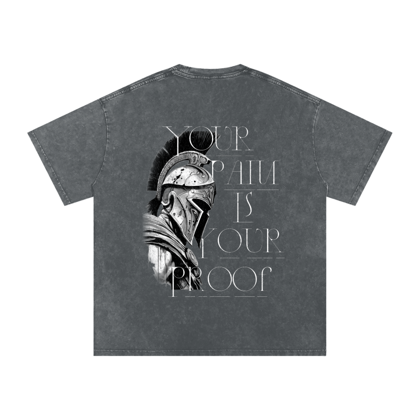 PAIN IS YOUR PROOF SNOW WASH OVERSIZED T