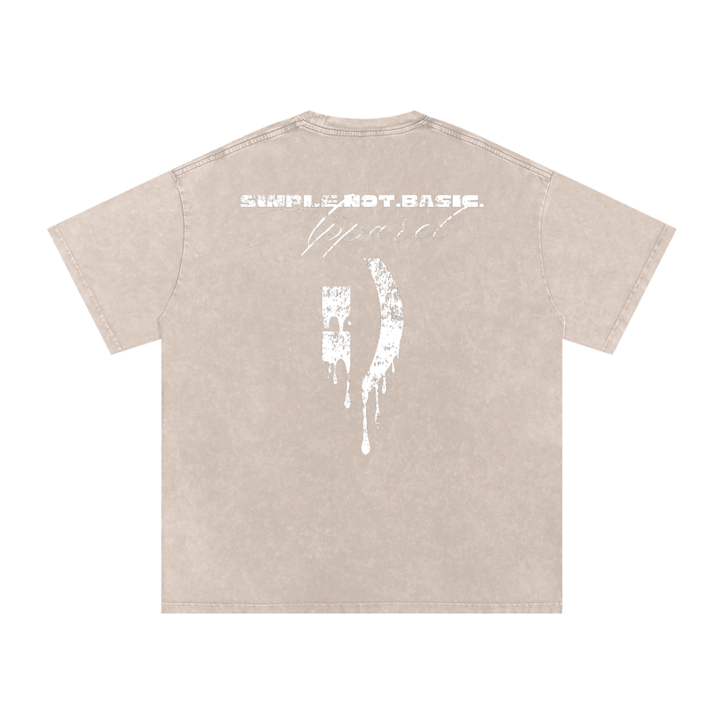 drippysmilelyface,smileyface,oversizedtshirt,acidwash,snowwash