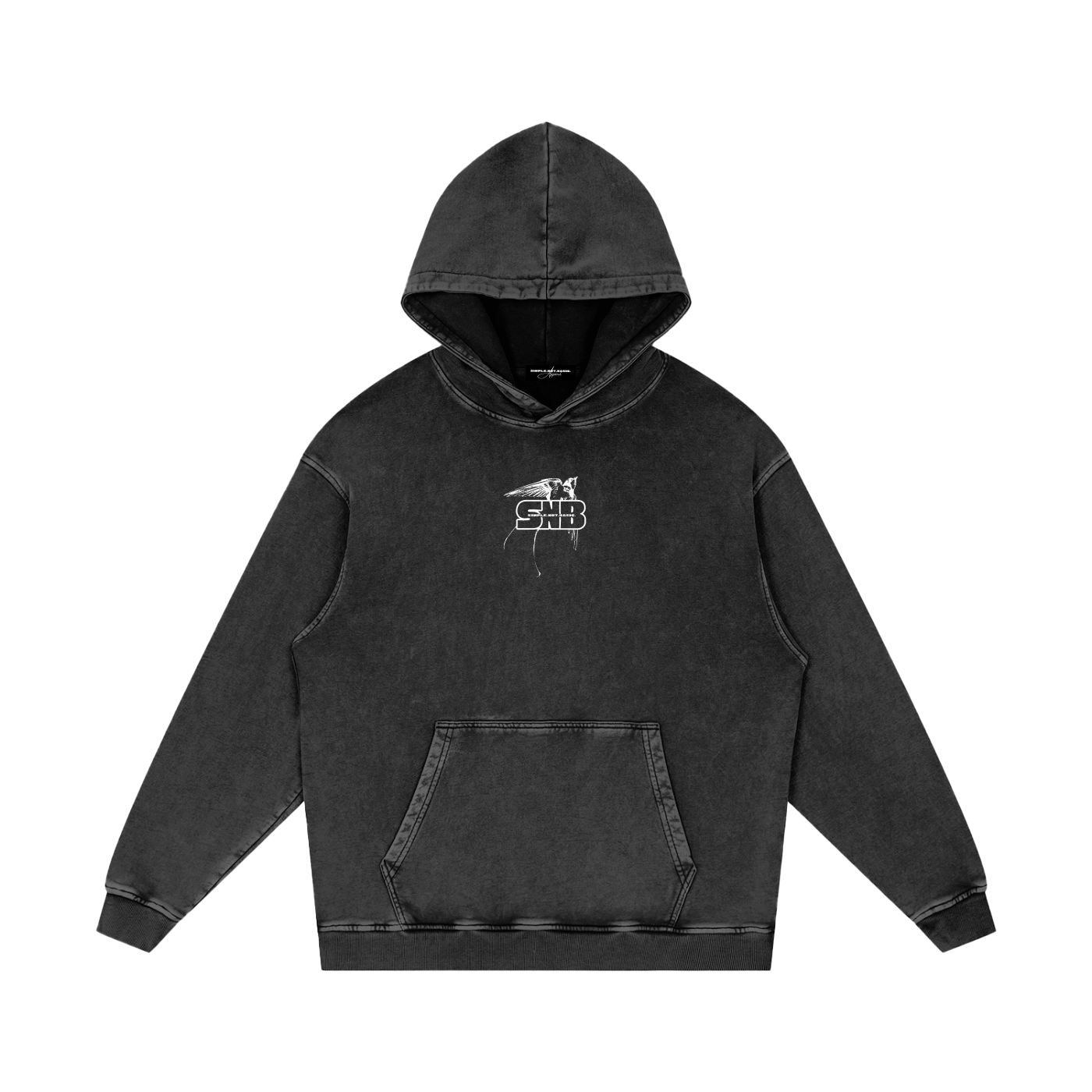DON'T BE HELD DOWN SNOW WASH OVERSIZED HOODIE
