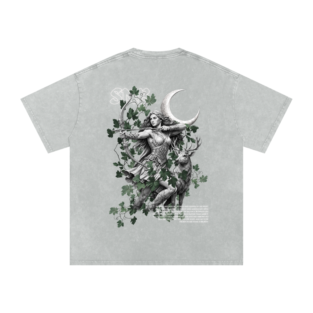 ARTEMIS SNOW WASH OVERSIZED T
