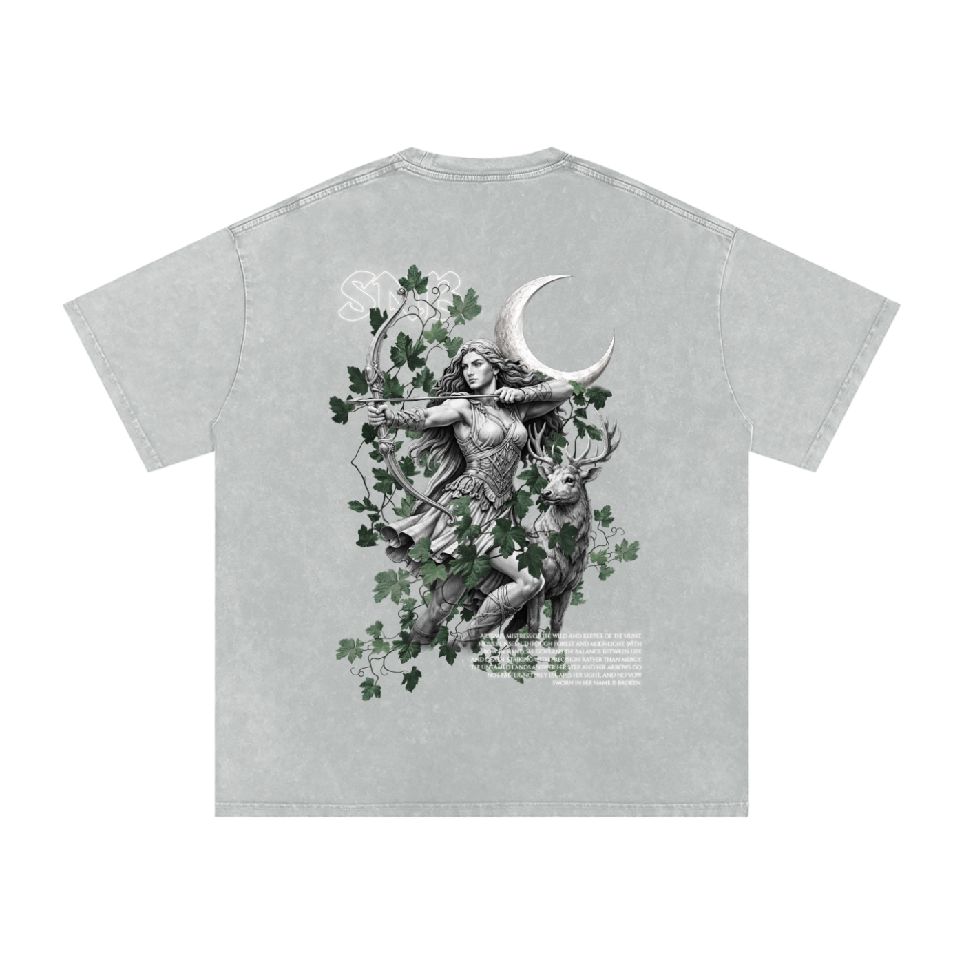 ARTEMIS SNOW WASH OVERSIZED T
