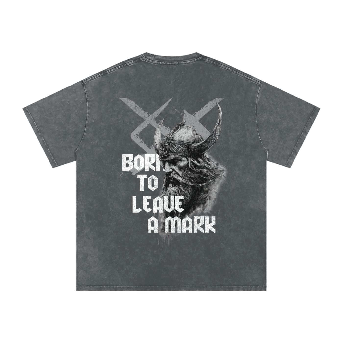 BORN TO LEAVE A MARK SNOW WASH OVERSIZED T