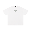 ARTEMIS SOLID OVERSIZED T WHITE & APRICOT