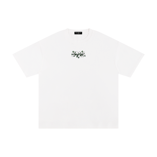 ARTEMIS SOLID OVERSIZED T WHITE & APRICOT