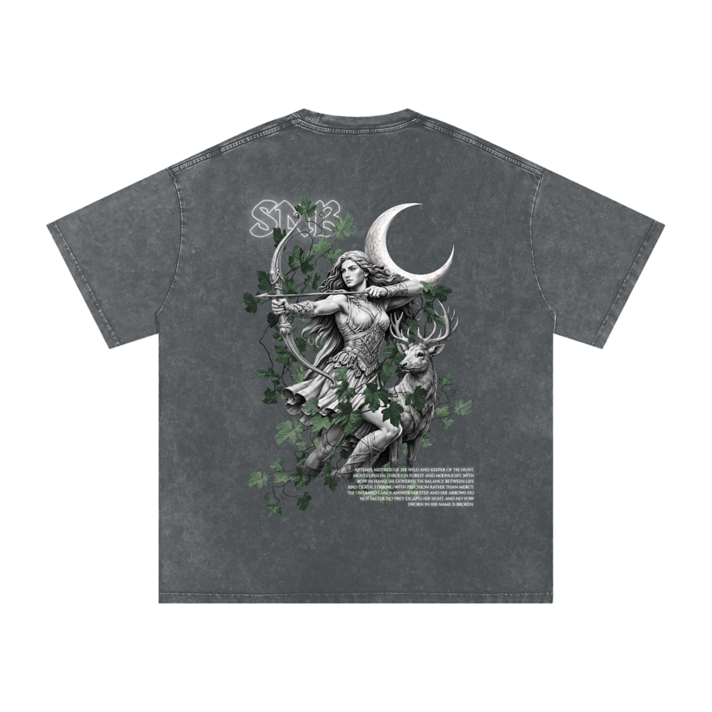ARTEMIS SNOW WASH OVERSIZED T