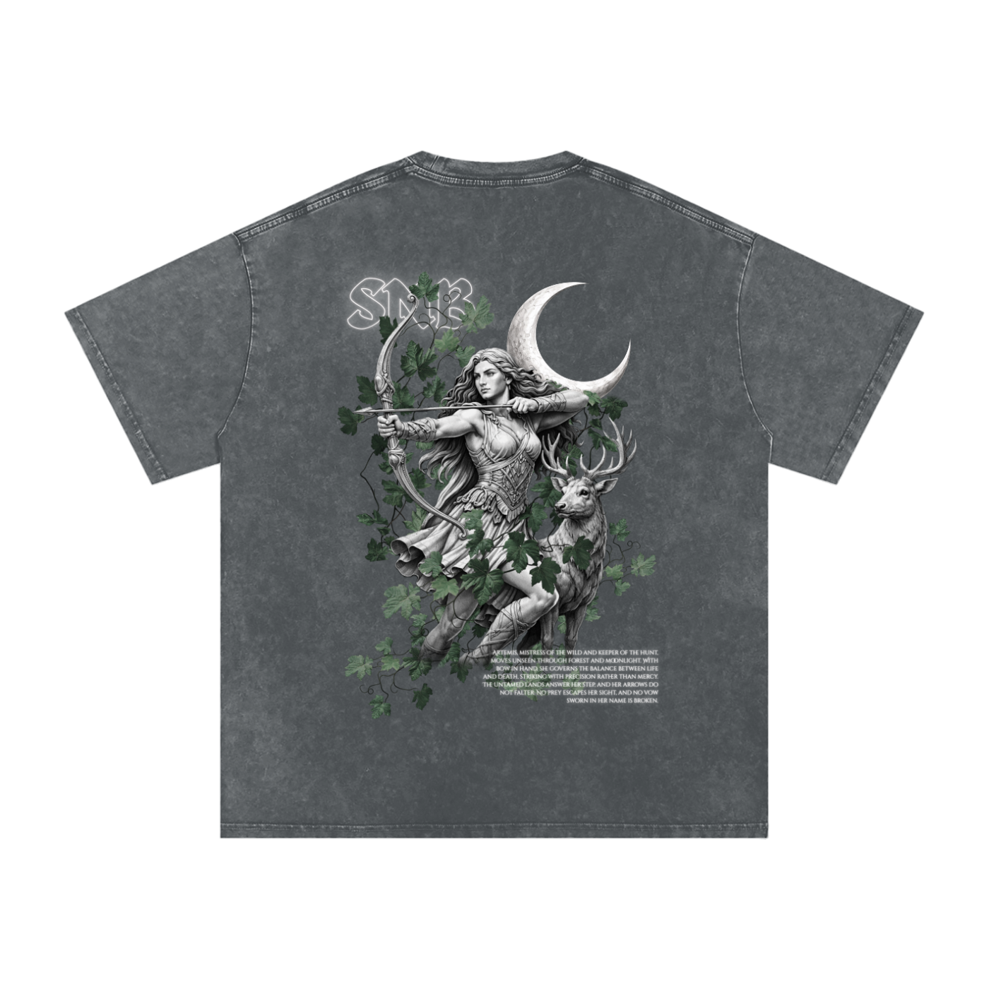 ARTEMIS SNOW WASH OVERSIZED T