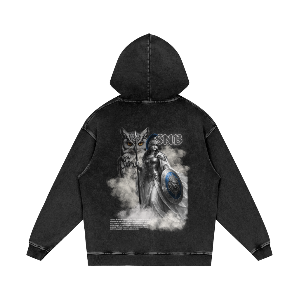 ATHENA SNOW WASH OVERSIZED HOODIE