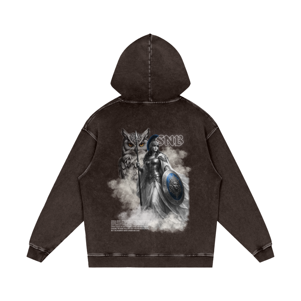ATHENA SNOW WASH OVERSIZED HOODIE