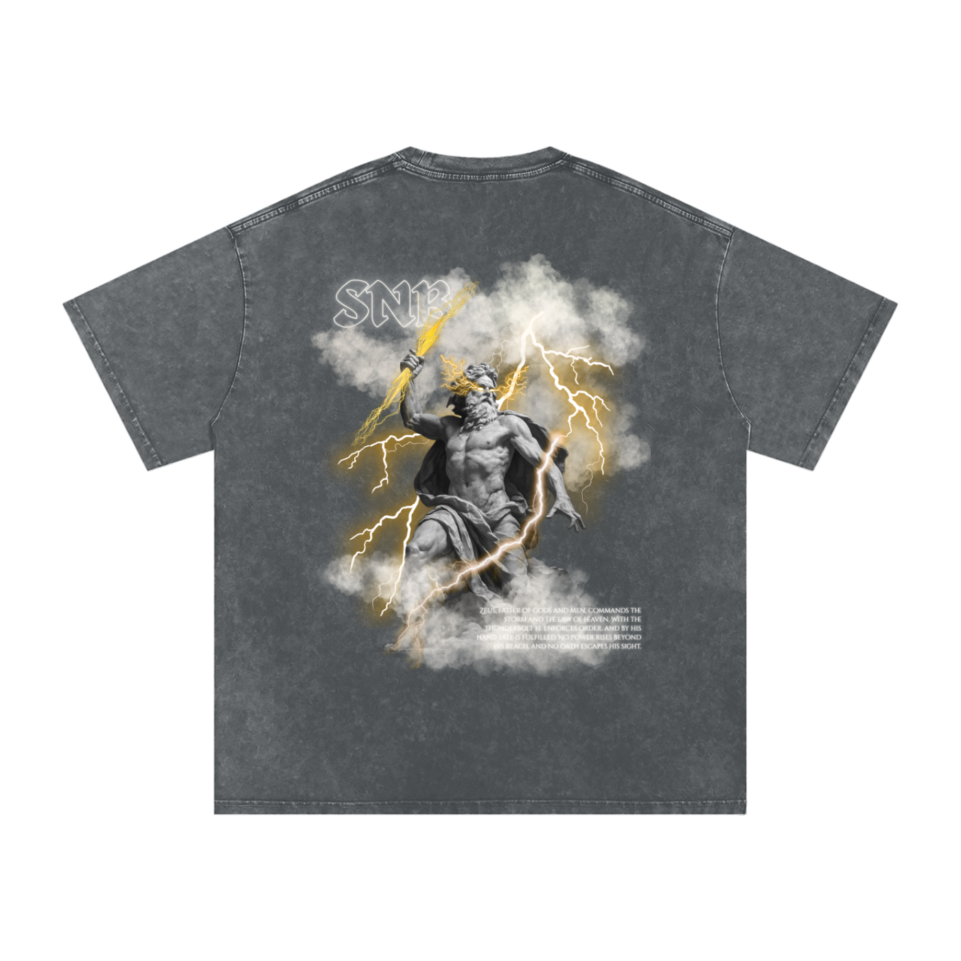 ZEUS SNOW WASH OVERSIZED T