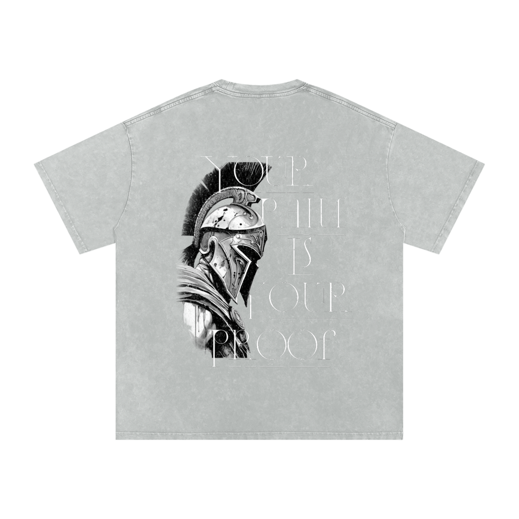 PAIN IS YOUR PROOF SNOW WASH OVERSIZED T