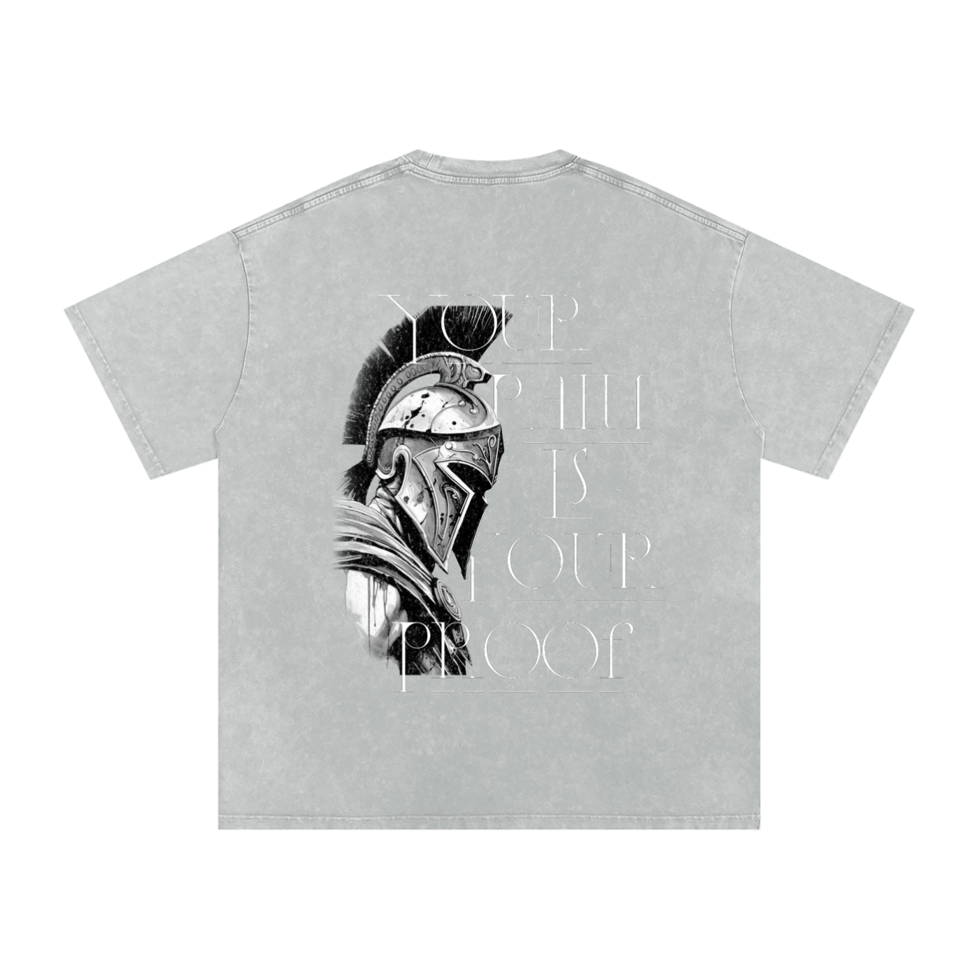 PAIN IS YOUR PROOF SNOW WASH OVERSIZED T