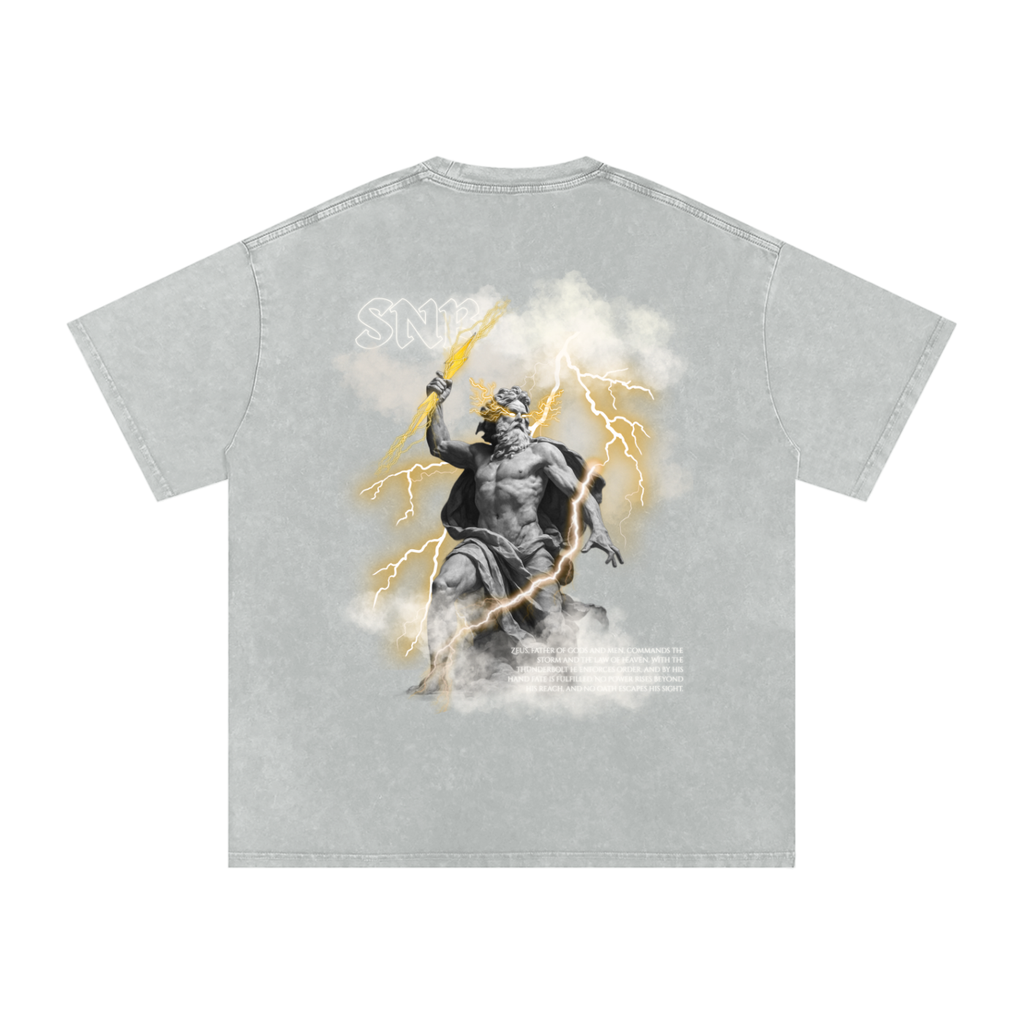 ZEUS SNOW WASH OVERSIZED T