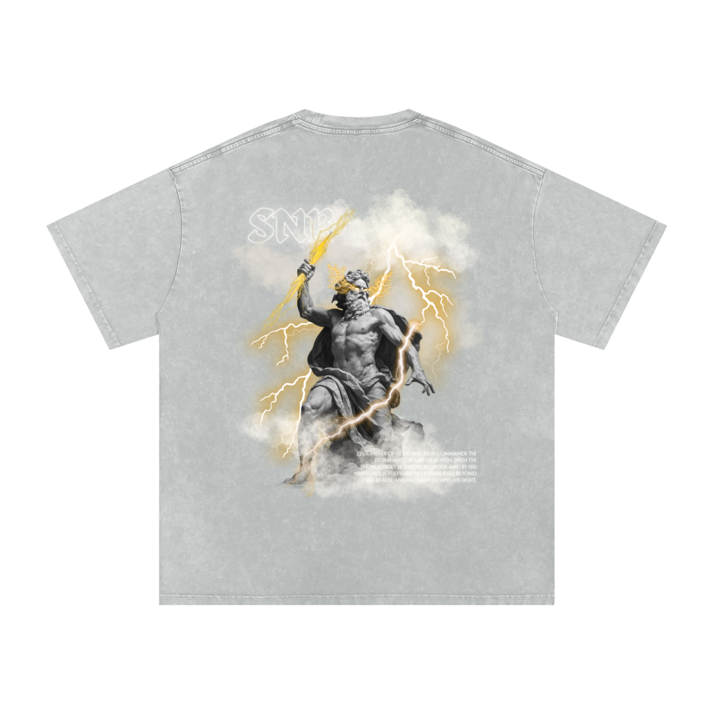 ZEUS SNOW WASH OVERSIZED T