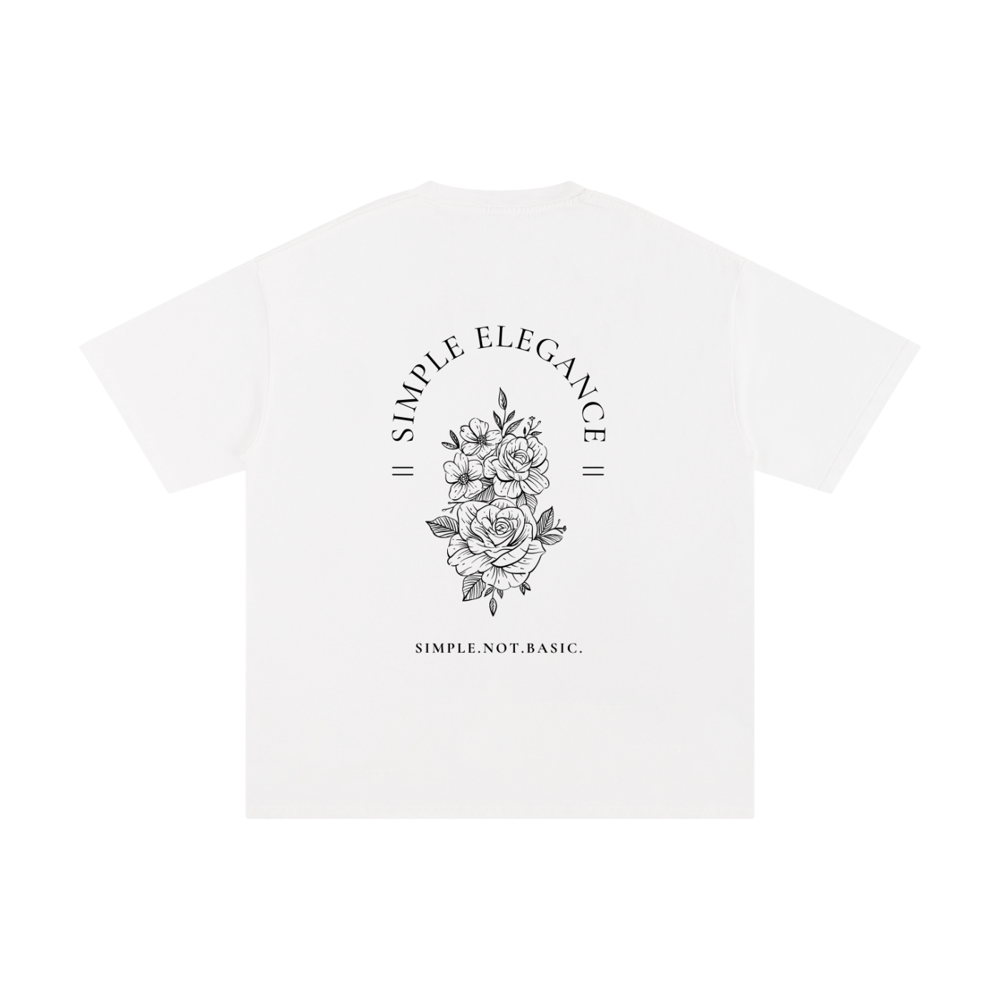 SIMPLE ELEGANCE SOLID OVERSIZED T