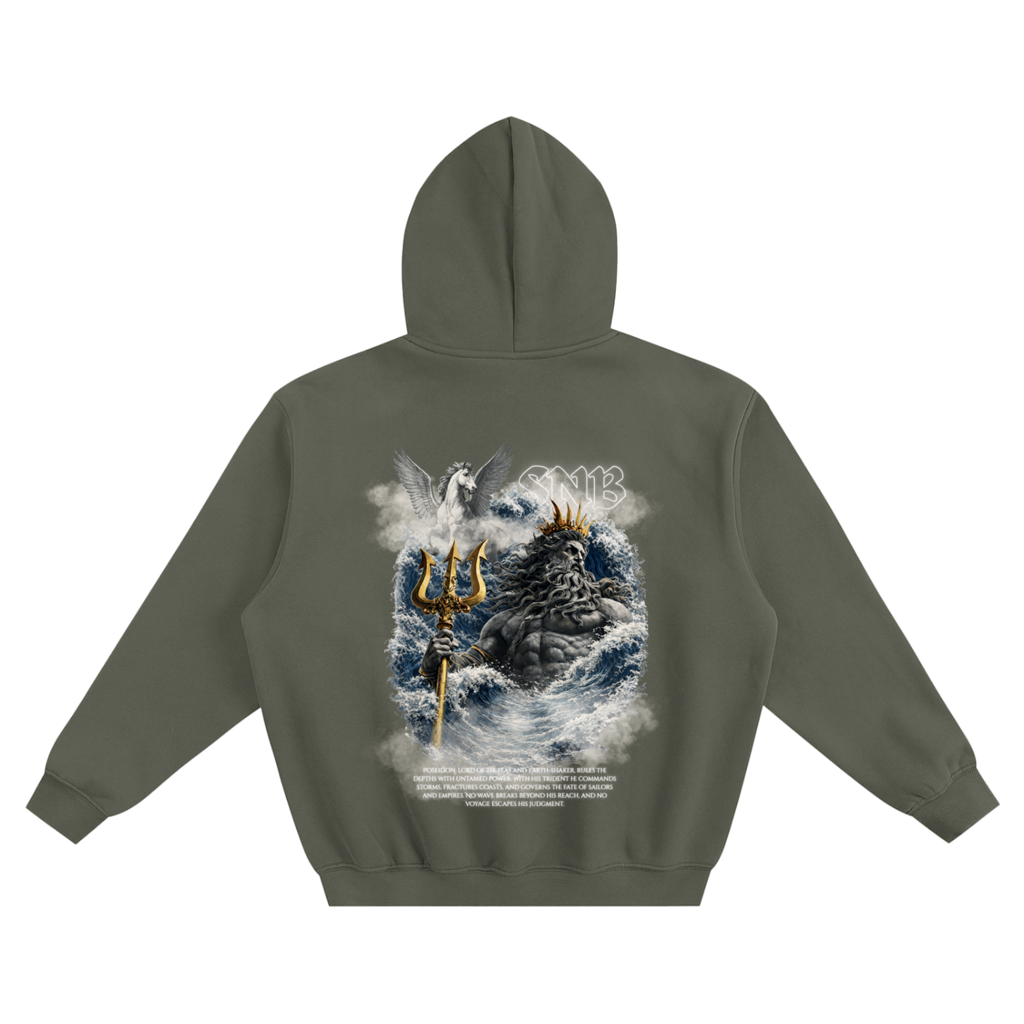 POSEIDON FLEECED BOXY HOODIE