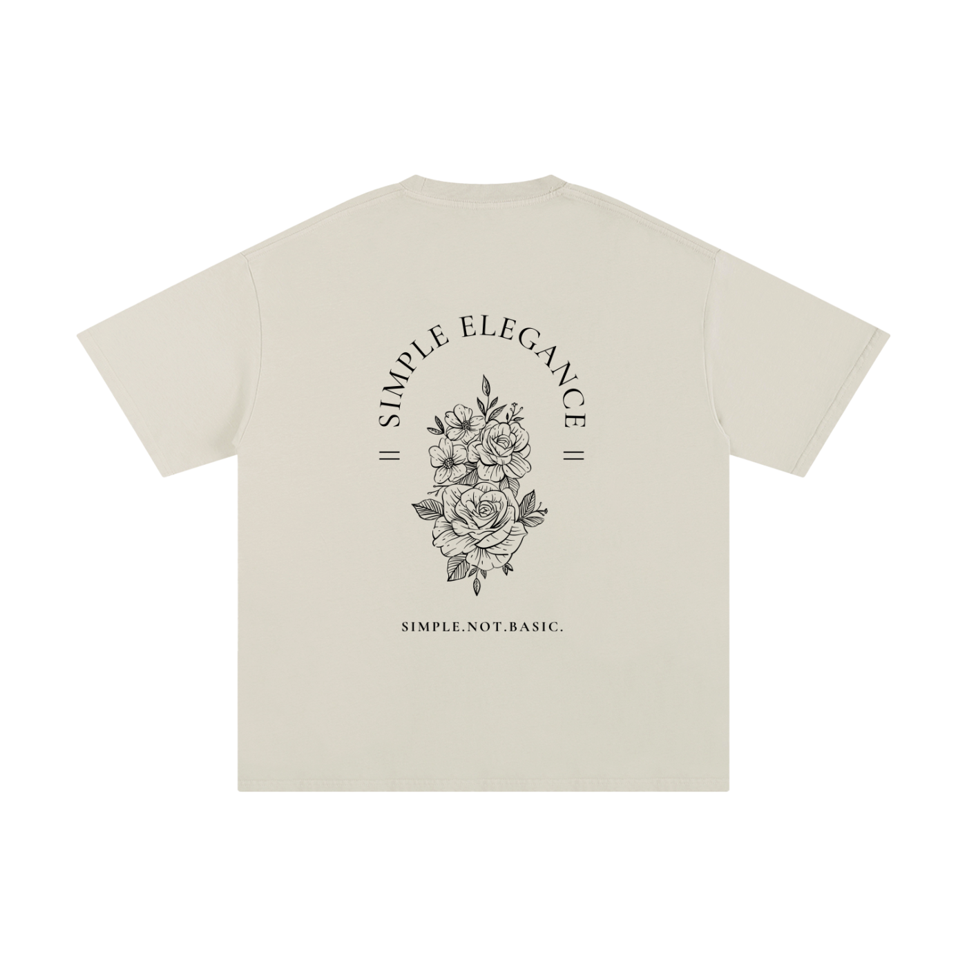 SIMPLE ELEGANCE SOLID OVERSIZED T
