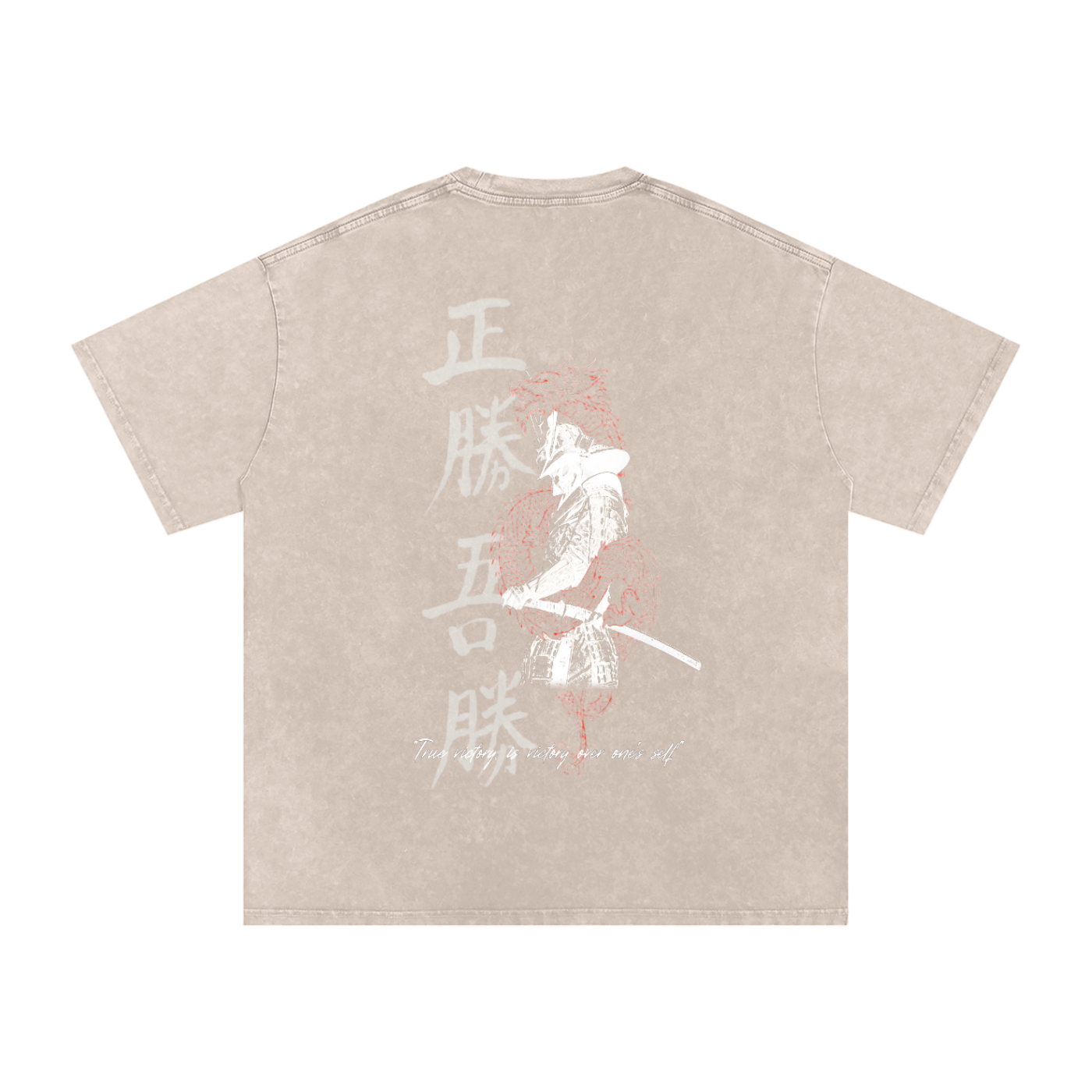 TRUE VICTORY SNOW WASH OVERSIZED T