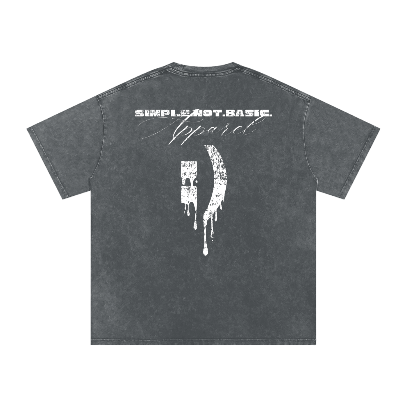 drippysmilelyface,smileyface,oversizedtshirt,acidwash,snowwash