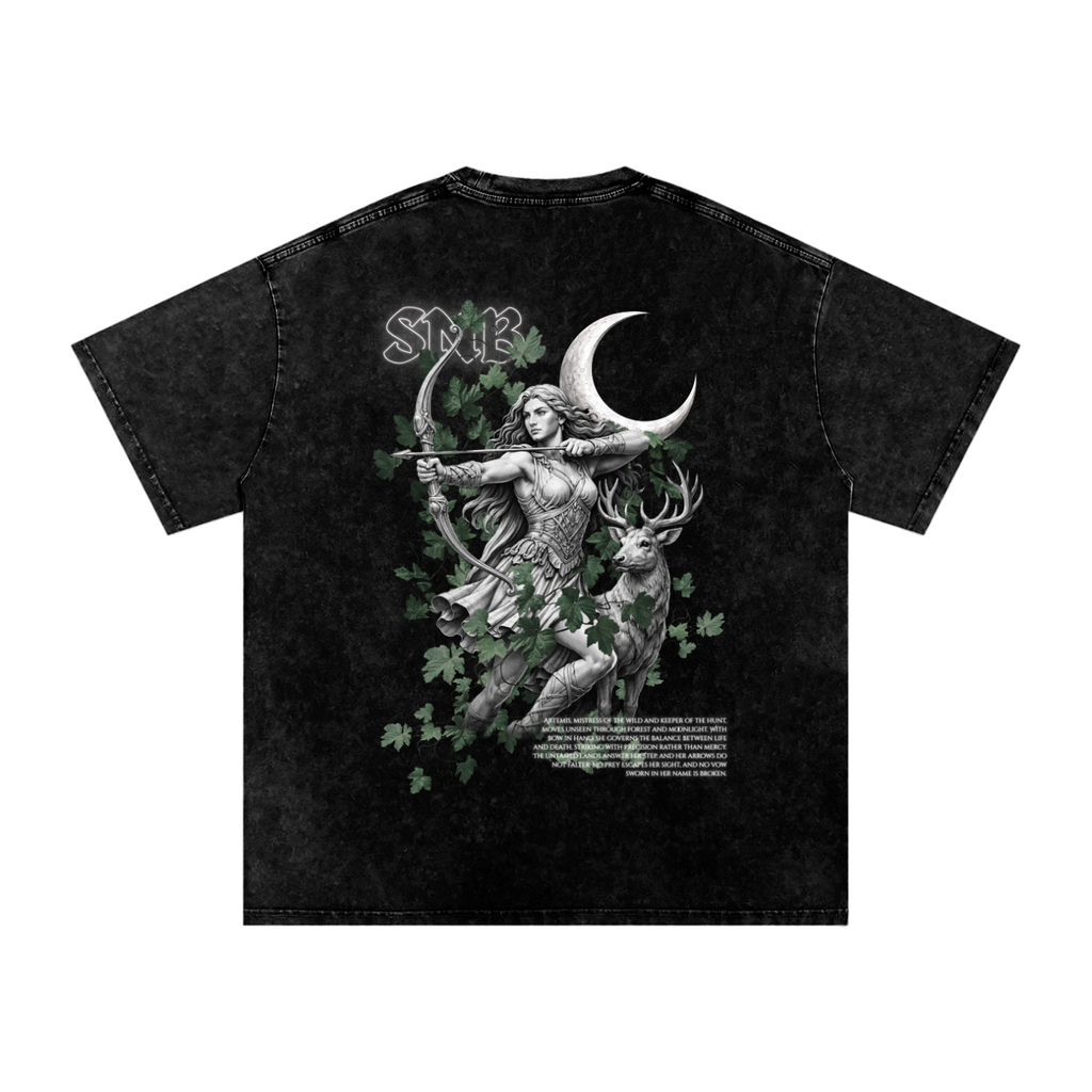 ARTEMIS SNOW WASH OVERSIZED T