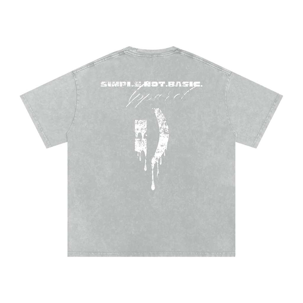 drippysmilelyface,smileyface,oversizedtshirt,acidwash,snowwash