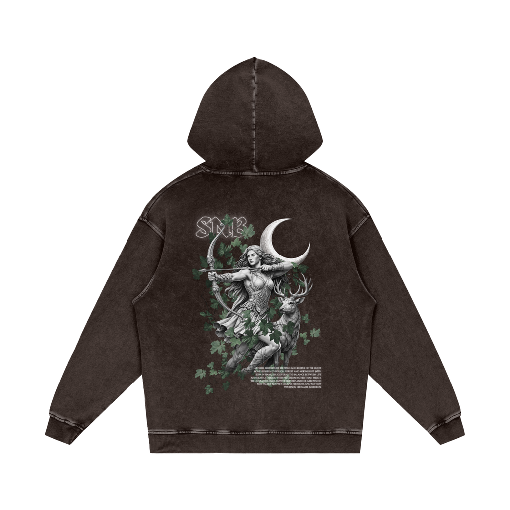 ARTEMIS SNOW WASH OVERSIZED HOODIE