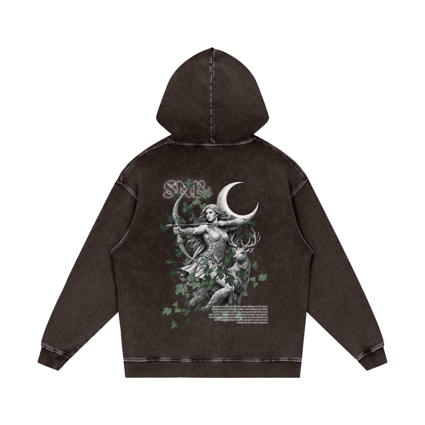 ARTEMIS SNOW WASH OVERSIZED HOODIE