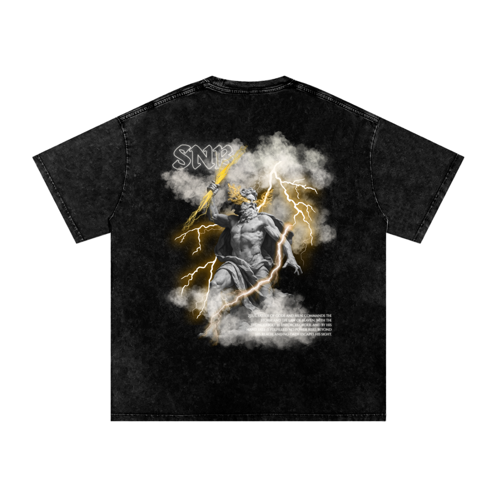 ZEUS SNOW WASH OVERSIZED T