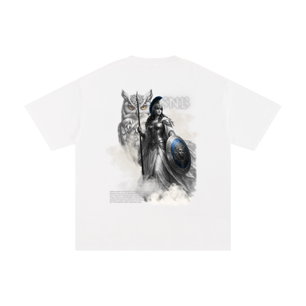 ATHENA SOLID OVERSIZED T WHITE