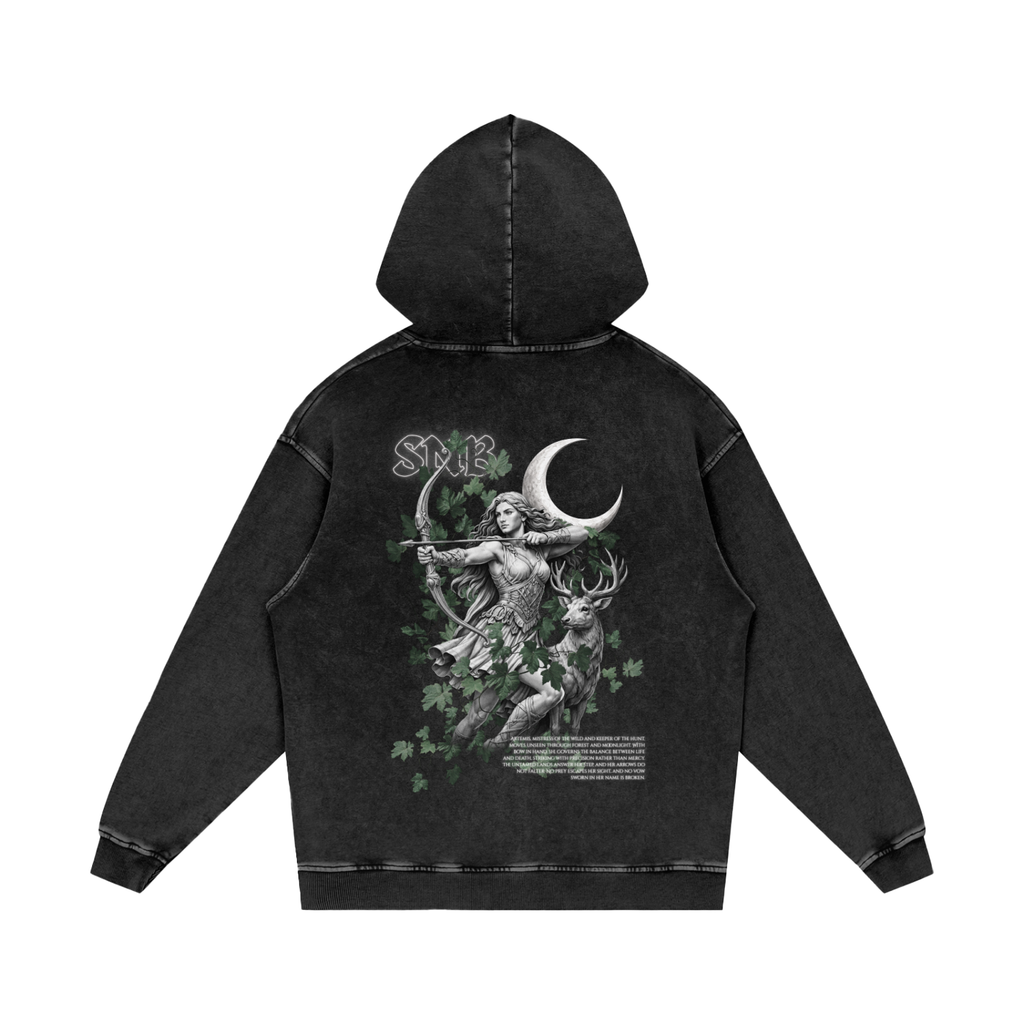 ARTEMIS SNOW WASH OVERSIZED HOODIE